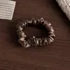 Scrunchie de seda 19 momme totalmente hecho a mano, 1.5 cm de ancho, 100% seda de morera, elegante scrunchie de estilo francés