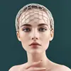 2026 Venda Quente Transfronteiriça Touca de Rede com Corrente de Garras Estilo Europeu Acessório de Cabelo para Vestido de Casamento Suprimentos para Maquiador Novo Produto Atacado