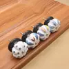 Puxador Cerâmico Mediterrâneo para Portas de Armário Estilo Rústico, Puxador Único para Gaveta Estilo Chinês, Puxador Artístico para Portas de Guarda-Roupa e Armário, Venda Direta da Fábrica