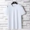 2026 Verano Exterior Nuevo Estilo Seda de Hielo Elástica Talla Grande Manga Corta Casual Versátil Camiseta Ropa Deportiva de Fitness para Hombre Camiseta