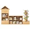 Estantería para el Hogar, Estante de Almacenamiento de Pie, Estante de Almacenamiento para Juguetes de Jardín de Infancia, Gabinete de Rejilla Combinable Libremente, Estantería para Almacenamiento de Estudiantes