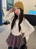 Camisa de Protección Solar para Niñas Hua Yu Xun 2026 Verano Nueva Lisa de Canalé para Superponer Transpirable Ligera Versátil Estilo Coreano Ropa de Abrigo