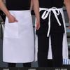 Delantal de Media Longitud para Chef de Restaurante Estampado Bordado Caracteres Camarero de Restaurante Femenino Trabajo de Cocina Cintura de Hombre