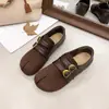 Mocasines Retro de Gamuza Mate con Punta Dividida para Mujer 2026 Otoño Nuevos Versátiles de Punta Redonda Planos Cómodos de Moda Zapatos Birkenstock