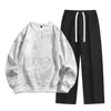[Yi Pin Yuan] YPY-A1-36 Traje de Otoño e Invierno Conjunto de Dos Piezas para Hombre Estilo Japonés Simple Casual Deportivo Holgado Versátil
