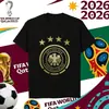 Camiseta Estampada con Logo de Equipo de la Copa del Mundo 2026 La Más Vendida en Amazon Casual de Manga Corta Talla Europea