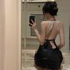 Lingerie Sexy, Provocação Sexy Feminina, Saia Curta de Renda Transparente, Tamanho Grande Desejo Puro, Saia Suspensa Paixão, Conjunto de Pijama para Casa
