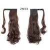 Coleta de Peluca con Velcro para Mujer, Trenza de Cabello Largo, Coleta de Peluca Envolvente, Cabello Liso, Coleta de Cabello Rizado
