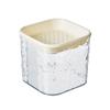 Balde de Posos de Té con Ondas de Agua de Lujo Ligero Filtro de Separación Seco y Húmedo Mesa de Té Filtro de Té Cubo de Basura Mini Perezoso para Sala de Estar