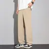 Pantalones Finos de Verano para Hombre 2026, Pantalones Rectos, Pantalones Largos Frescos y Holgados, Nuevos Pantalones Casuales de Algodón para Hombre