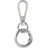 Gancho Metálico Giratorio para Bolsas, Clip de Llavero de Doble Apertura, Anillo para Llaves, Hebilla de Cuerda para Colgar Manualidades