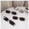 Óculos de Sol Pequenos com Armação Estreita Dourada Vintage Estilo Coreano Feminino Sensação de Alto Padrão Popular na Internet Mesmo Estilo Óculos da Moda Masculino Estilo de Hong Kong Óculos de Sol Personalizados