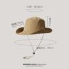 Sombrero de Pescador Impermeable de Secado Rápido para Hombre, Sombrero de Verano para Senderismo y Montañismo al Aire Libre, Ala Ancha, Protección Solar Anti-UV