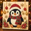 Pintura de Natal com Pérolas 5D Boneco de Neve Fofo Pinguim Kit DIY Pintura Diamantada Feita à Mão Decoração de Casa Pintura em Grande Quantidade