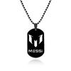 Accesorios Explosivos Acero Inoxidable Logo de Fútbol Cristiano Ronaldo Acero de Titanio Militar Collar Accesorio Versátil Personalizado para Hombre