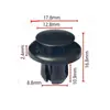 Adequado para Carro Toyota Fivela Plástica de Fixação de Para-choque Fivela de Expansão com Parafuso Fivela de Painel de Radiador
