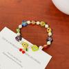 Pulseira de Miçangas Coloridas de Dopamina de Verão Personalidade Infantil Doce Exquisita Moda Criativa Desenho Animado Pulseira Versátil para Mulheres