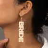Brincos longos de personalidade simples atacado novos brincos de temperamento simples da moda mulheres Qingdao estoque atacado