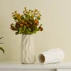 Vaso de Cerâmica Ondulado Simples e Criativo Shumen Ornamentos para Arranjo de Flores de Sala de Estar em Casa Vasos Hidropônicos Decorativos de Alta Qualidade