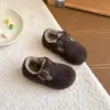 Sapatos de algodão para crianças 2026 outono e inverno novo estilo sapatos de menina estilo coreano sapatos de algodão para menino da moda versátil forrados com fleece sapatos Birkenstock