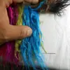 Felpa de Lana de Playa de Alta Imitación, Pelo de Cabra de Piel Artificial, Mechón Enrollado, Tela de Felpa para Juguetes de Pelo Rizado