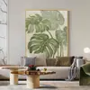 Pintura a Óleo Pintada à Mão para o Hall de Entrada [Yejia Da] Pintura Decorativa para Sala de Estar, Pintura para Pendurar na Sala de Jantar em um Estilo Cremoso