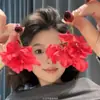 ¡Son los Pendientes Perfectos para Caras Cuadradas y Redondas! Pendientes Exagerados de Borla con Flores Que Son Particularmente Hermosos y Vivos