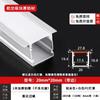 Suministro directo de fábrica lámpara lámpara empotrada ranura para lámpara ranura de aluminio doble párpado techo lámpara lineal con ranura para tarjeta lámpara lineal led