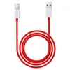 Cable de Datos Carga Rápida Cable de Carga para Teléfono Móvil Android Tipo-C Adecuado para Oneplus 5A Cable Extra Largo Cuerpo Rojo Cable de Carga Rápida
