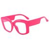 Nueva Moda Retro Casual Montura Grande Gafas de Pierna Ancha Ins Estilo Europeo y Americano Elegantes Gafas de Montura de Alto Sentido Trendy