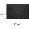 Envelope colorido (convite) 160X235 Preto Los Angeles 80G - Caixa com 100 Unidades