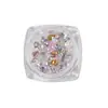 Mini Joyería para Arte de Uñas de Circonia con Base Plana Biselada, Pequeños Diamantes para Uñas Brillantes Transparentes Blancos con Forma de Marquise, Color Especial Champagne