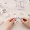Pingente Coelho 3D de Veludo Acessório DIY Feito à Mão Chaveiro Pingente de Bolsa Presente Menina