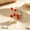 Flores como brocado ramo broche de perlas prendedor de solapa prendedor de hebilla de alta gama broche anti-exposición hebilla para pañuelo de seda
