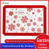 Tapete de cozimento de silicone de floco de neve de Natal transfronteiriço tapete de cozimento de macarrão de fibra de vidro resistente a altas temperaturas tapete de forno de silicone antiaderente