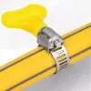 Braçadeira de Mangueira de Aço Inoxidável Braçadeira para Tubo de Água Gás Fixador para Lavagem de Carros Máquina de Lavar Braçadeira para Tubo de Drenagem Braçadeira com Alça Braçadeira de Encolhimento