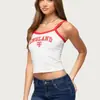 Aliexpress 2026 Nueva Ropa para Mujer Camisola con Estampado de Letras Estilo Callejero Sexy Ajustado Top para Mujer