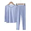 Conjunto de Pijama Infantil de Seda de Manga Longa, Fino e Respirável, Conjunto de Roupa para Verão com Ar Condicionado para Meninos e Meninas
