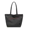 Bolsa de lona grande para mujer, bolso de hombro casual estilo coreano simple para el trabajo, bolso de mano versátil para el uso diario