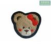 Pegatinas de tela bordadas con cabeza de oso súper lindas, pegatinas para ropa, parches adhesivos para planchar, bordado, capítulo de fábrica de accesorios de ropa para niños