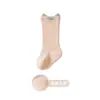 Calcetines para bebé para primavera y otoño, lindos calcetines de longitud media para recién nacido, color liso Clase A, calcetines largos para bebé no restrictivos