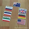 Alemania Reino Unido Italia EE. UU. Francia bandera Australia Rusia calcomanías para coche calcomanías rectangulares para carrocería de coche