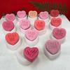 Cross-border nova série DIY Dia dos Namorados tridimensional carta de amor vela sabão incenso vela molde de silicone