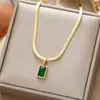 Venta caliente transfronteriza temperamento personalidad cuerpo completo titanio acero collar mujer galvanizado oro 18K cadena clavícula collar joyería no se decolora
