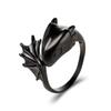 Anillo Europeo y Americano Retro Pequeño Dragón Volador Diseño de Personalidad de Moda Estilo Oscuro Ins Anillo de Dragón de Moda Fabricante Venta al por Mayor