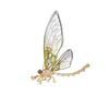 Broche Libélula Acrílico Transparente de Alta Qualidade Feminino Animal Corsage Pin Retrô Fivela de Lenço de Seda Desenho Animado Decoração de Roupa Atacado Feminino
