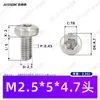 Tornillo de Máquina de Acero Inoxidable 304 de Cabeza Redonda con Ranura de Flor de Ciruelo Gb2672 Tornillo de Sujeción de Cabeza de Bandeja con Flor de Ciruelo Interior M2M10