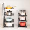Sala de estar Cozinha Diversos Rack de armazenamento Doméstico Desktop Bancada Pia de armário Multifuncional Multi-camada Ajustável Pot Rack
