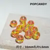 Aro de Bola Pintado à Mão Joias Artesanais Versáteis Acessórios de Miçangas DIY Miçangas Soltas Pulseira Colorida Corrente para Celular Pulseira