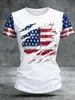 Camiseta Deportiva Casual de Manga Corta con Cuello Redondo y Estampado Digital 3D para Mujer, Talla Europea, Transfronteriza, Temu